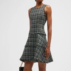 BOGO! Revolve Likely Tweed Jewel Sleeveless Mini Dress Black Metallic Size 8
